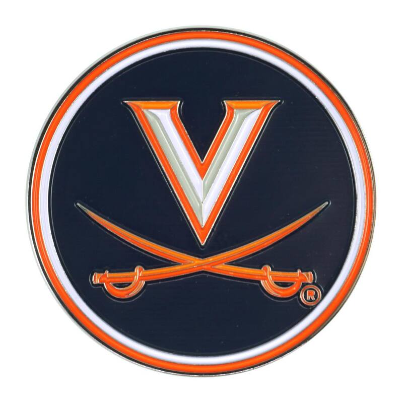 FANMATS 3.2 in. x 1.9 in. NCAA University of Virginia Color Emblem - 22260