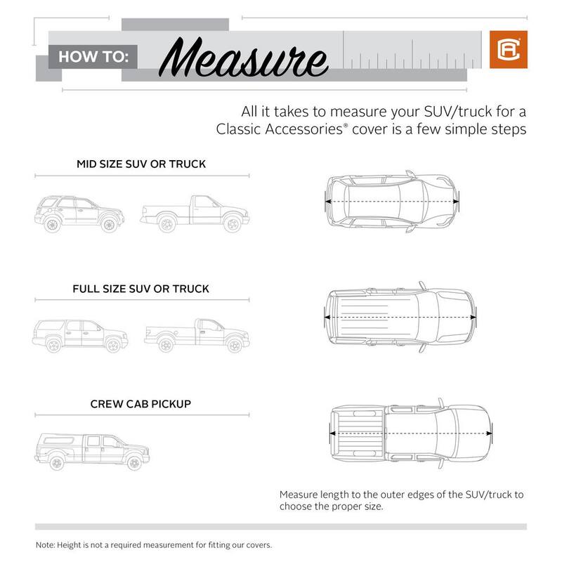 Classic Accessories Full-Size SUV Pickup Cover - 10-017-241001-00