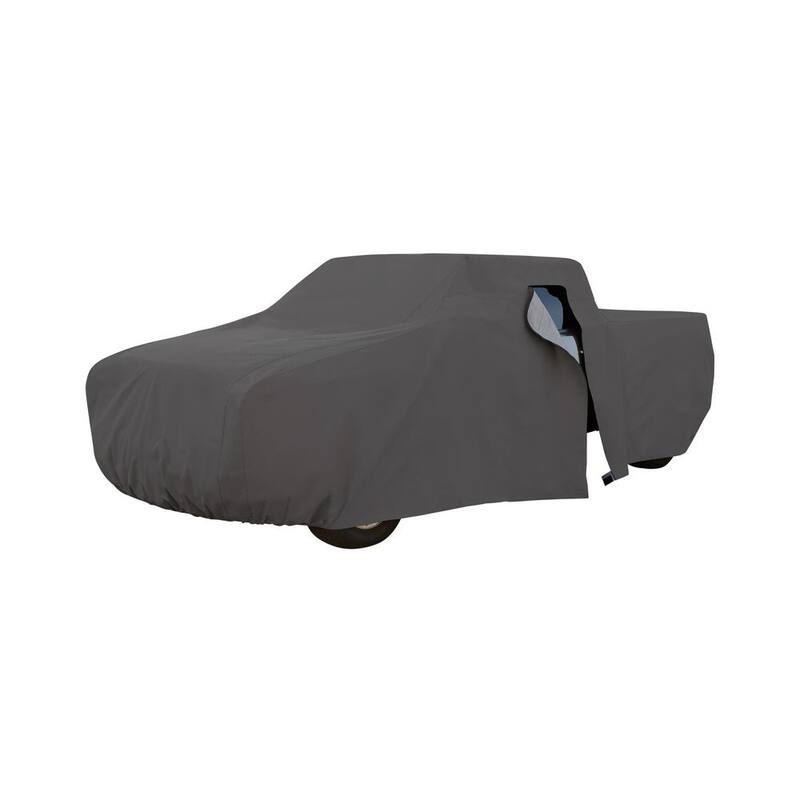 Classic Accessories Over Drive 232 in. L x 70 in. W x 60 in. H PolyPRO3 Truck Cover with RainRelease in Grey - 10-119-251001-RT