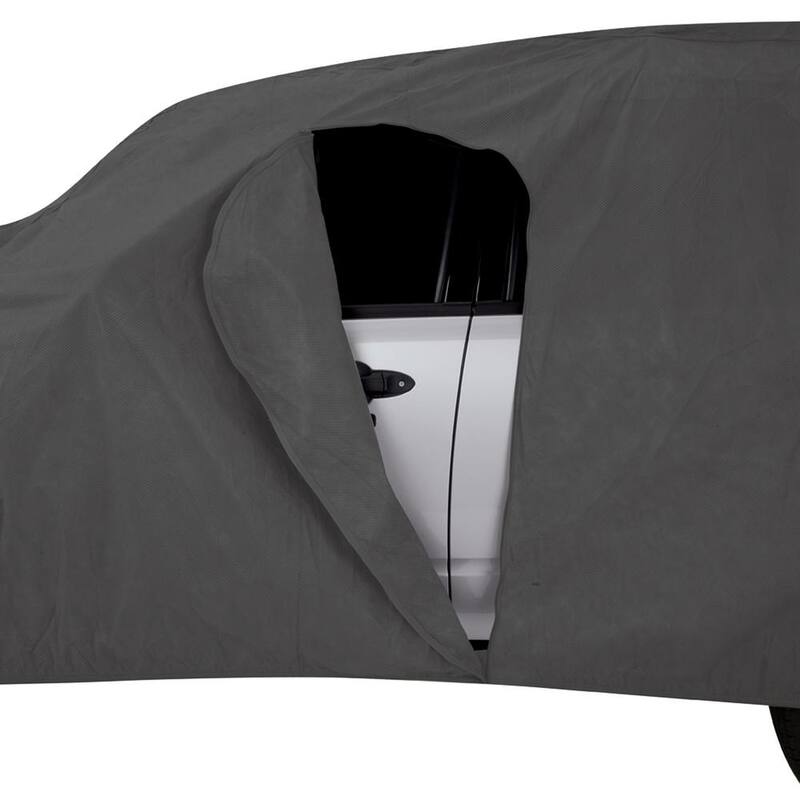 Classic Accessories Over Drive 232 in. L x 70 in. W x 60 in. H PolyPRO3 Truck Cover with RainRelease in Grey - 10-119-251001-RT