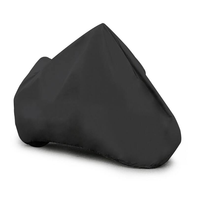 Budge Indoor Stretch 114 in. x 44 in. x 44 in. Black Motorcycle Cover Size MC-2 - MC095003004