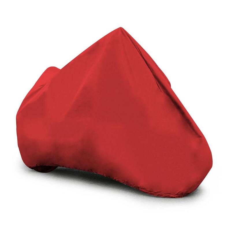 Budge Indoor Stretch 114 in. x 44 in. x 44 in. Red Motorcycle Cover Size MC-2 - MC095007004