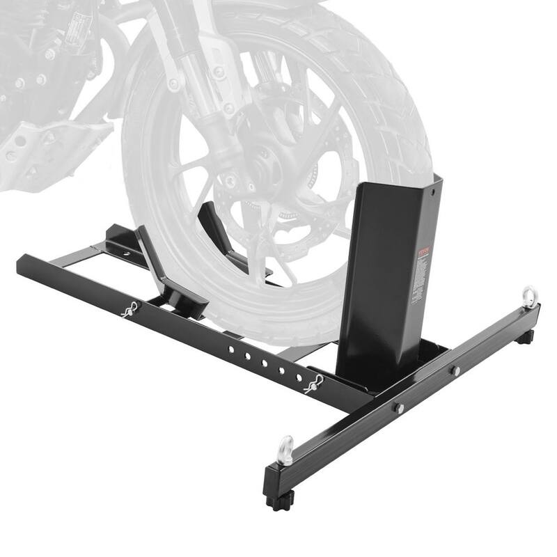 VEVOR Motorcycle Wheel Chock Upright 1800 lbs. Motorcycle Wheel Stand for 15 in. to 22 in. Off-Road and Standard Motorcycles - MTCLDLZSKDHS2OLR1V0