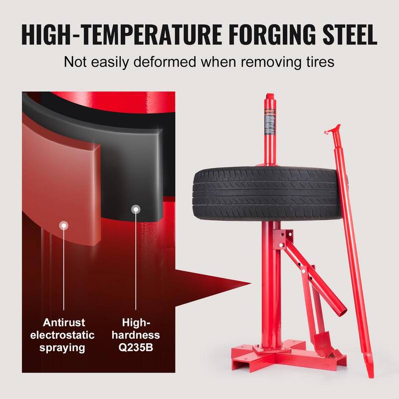 VEVOR Manual Tire Changer Portable Hand Bead Breaker Mounting Tool for 8 in. to 16 in. Tires Compatible with Car Truck Trailer - LTCZJZGSHSKRERD9OV0