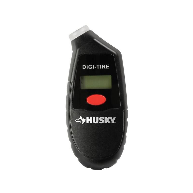 Husky 4 in. Digital Tire Gauge with LED Light - HDA552500