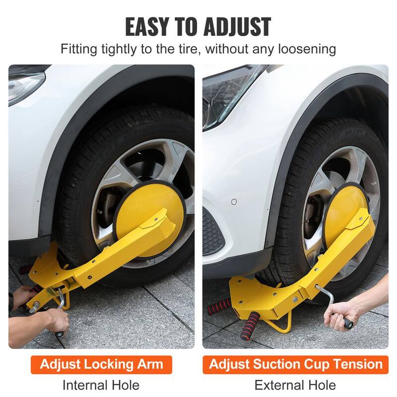SKYSHALO Wheel Lock Clamp, 2-Pack Trailer Wheel Lock, Heavy-Duty Anti Theft Tire Lock, Adjustable Tire Boot Lock Tire Claw - XPSLTS2J00007KCB3V0-0711