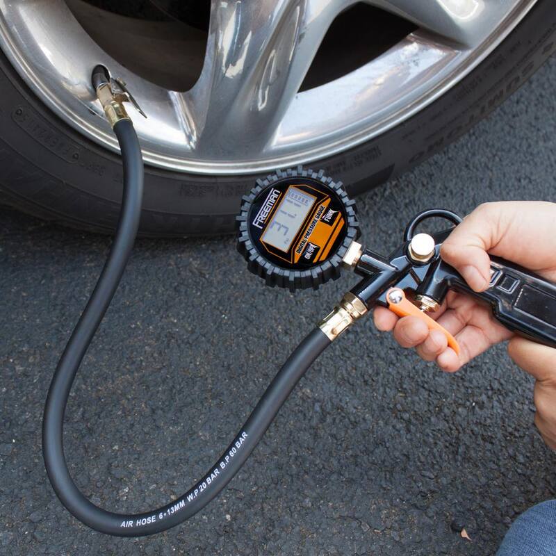 Freeman Digital Tire Inflator with LCD Pressure Gauge - FATDTI