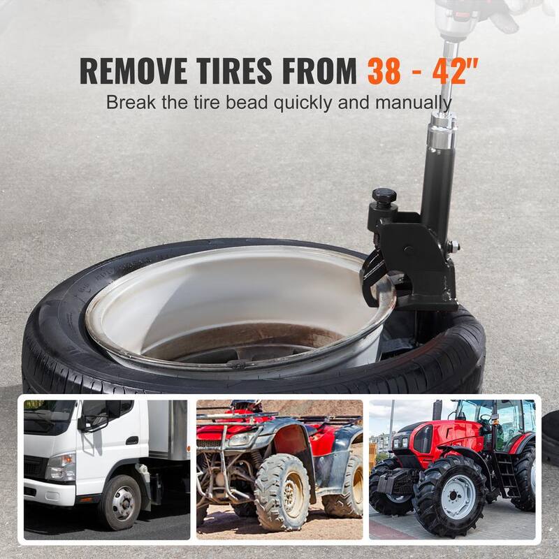 VEVOR Manual Tire Bead Breaker 38 in. to 42 in. Tires Changer Tool Heavy-duty Bead Breaking Easy-Operated for Trucks Cars ATVs - JQSTQPSJCGLGR13SAV0
