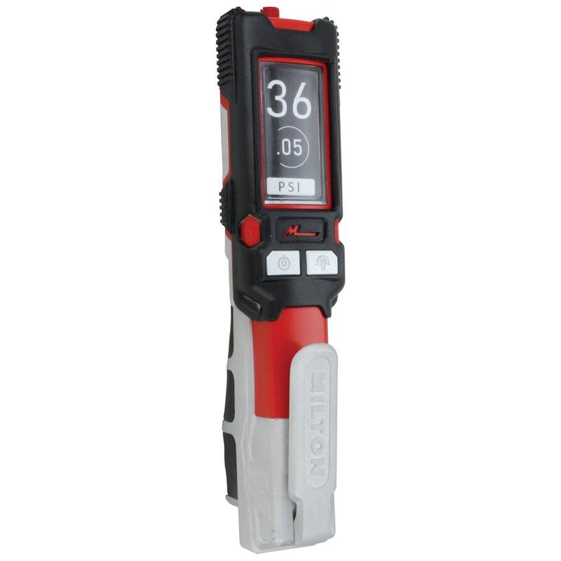 Milton Industries, Inc. Milton Digital Tire Inflator Pressure Gauge with Multi-Air Chuck Air Hose Kit (0-160 PSI) ± 0.05% Accuracy - s-580eKIT