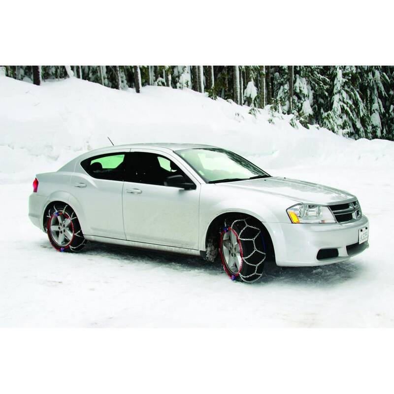 Peerless Auto-Trac Passenger Tire Diamond Pattern Snow Chains (Set of 2) - 0155005