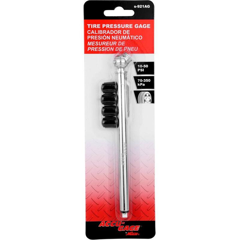 Unbranded Accu-Gage Mid Range 10-50 PSI Tire Pencil Gauge - s-921AG