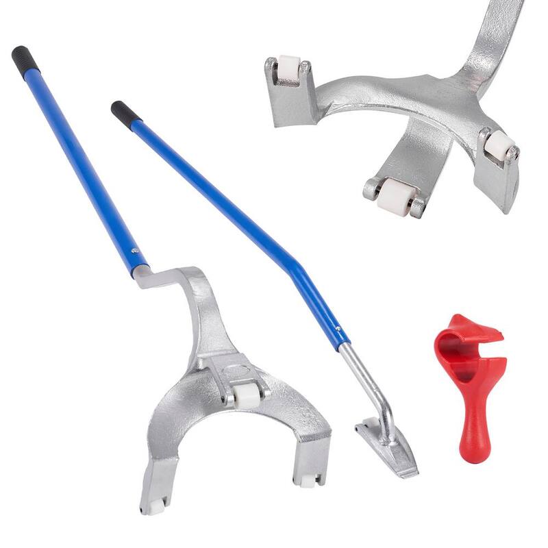 VEVOR Truck Tire Changer Mount Demount Tool 22.5 in. to 24.5 in. Radial Bias Ply/Tubeless Tire with Extra Bead Keeper, Blue - LTCZJLSPSA7NIT52RV0