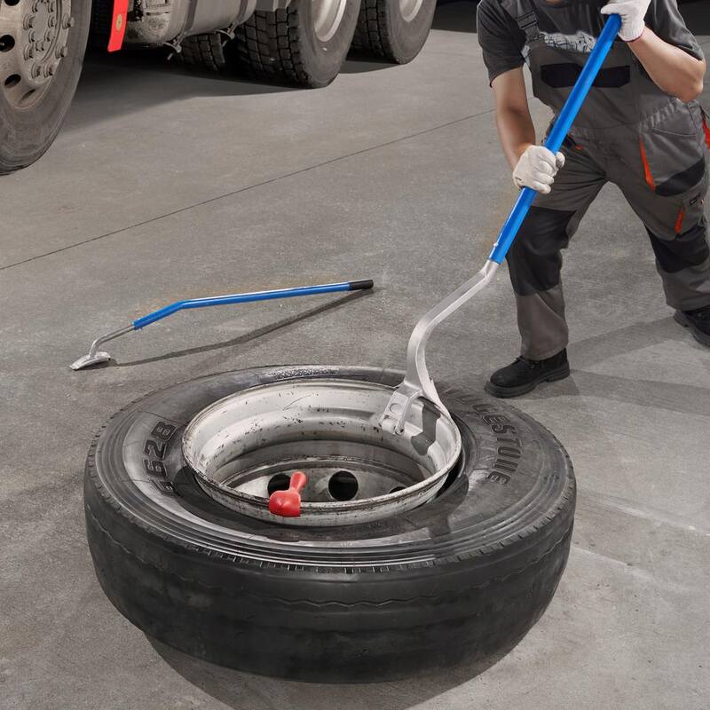 VEVOR Truck Tire Changer Mount Demount Tool 22.5 in. to 24.5 in. Radial Bias Ply/Tubeless Tire with Extra Bead Keeper, Blue - LTCZJLSPSA7NIT52RV0
