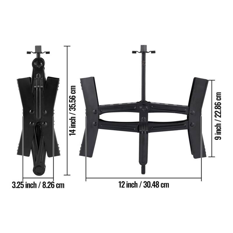 VEVOR 2PCS Wheel Chock Stabilizer H-shaped Tire Locking Chocks Built-in Ratchet Wrench for RV Trailer 3.5 in. to 12 in. Tire - CLWDQXBZXSDDH5TC4V0