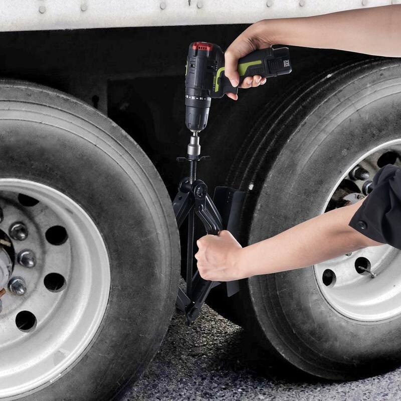 VEVOR 2PCS Wheel Chock Stabilizer H-shaped Tire Locking Chocks Built-in Ratchet Wrench for RV Trailer 3.5 in. to 12 in. Tire - CLWDQXBZXSDDH5TC4V0
