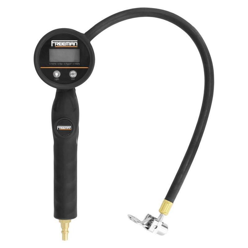 Freeman Digital Tire Inflator with 90-Degree Lock-On Chuck - FS3DTI