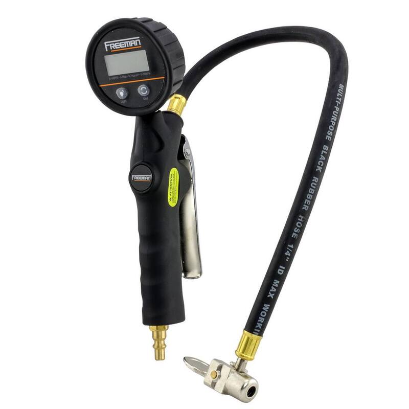 Freeman Digital Tire Inflator with 90-Degree Lock-On Chuck - FS3DTI