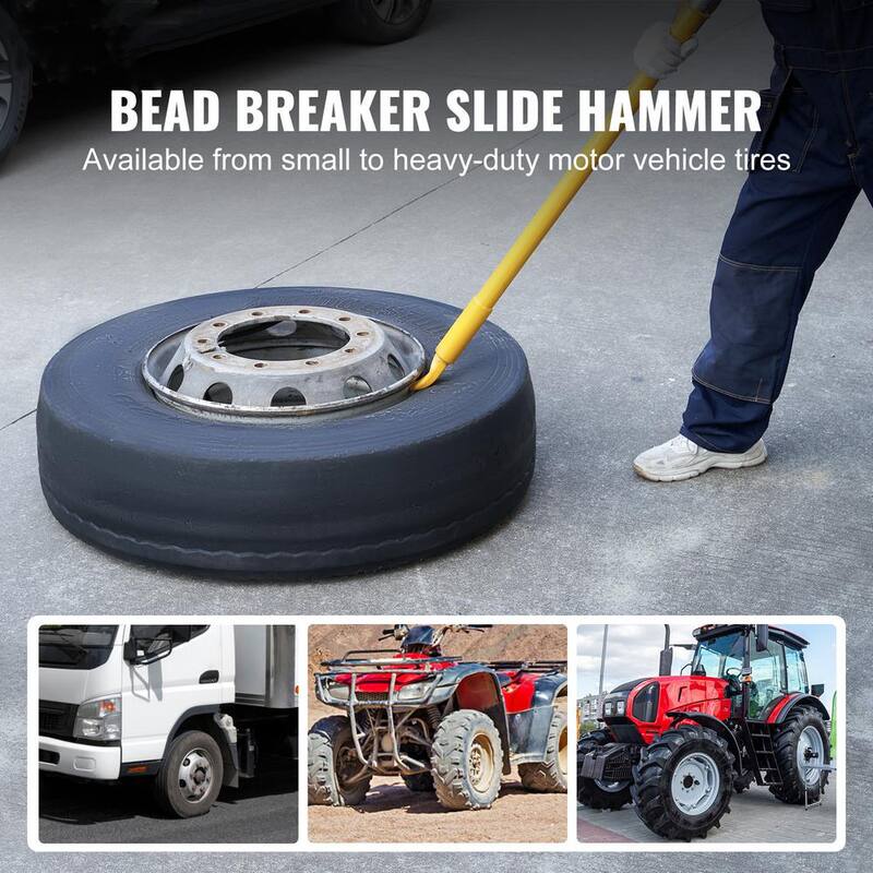 SKYSHALO Tire Bead Breaker Slide Hammer, 46.3 in. Length Heavy Duty Steel Tire Bead Breaker, Portable Tire Changing Sliding - HCSTQPSJHSTTSOYX5V0-0716
