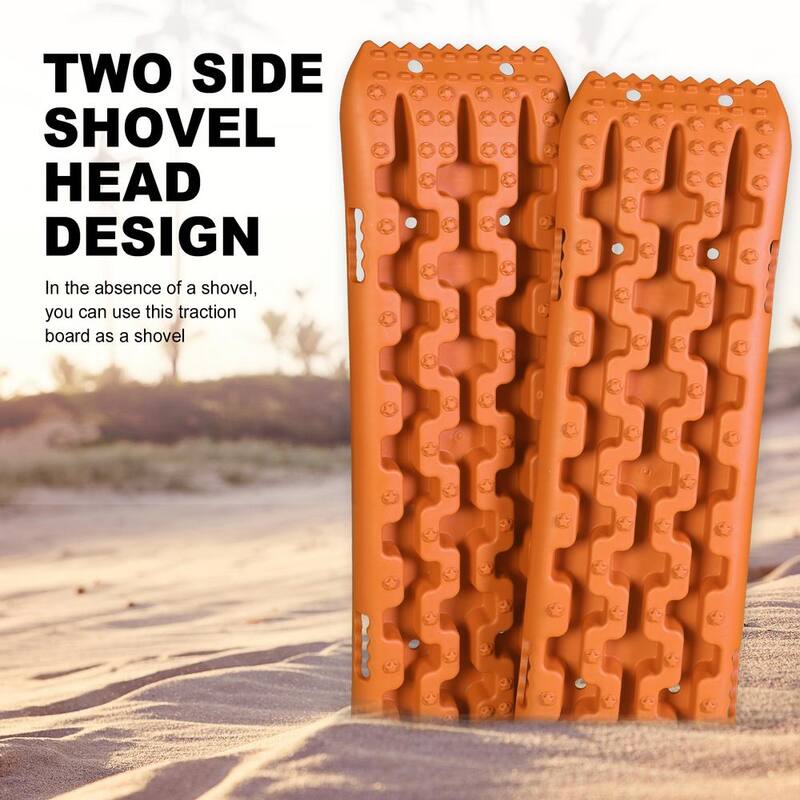 Big Red 41 in. Off-Road Traction Boards, Recovery Tracks, and Traction Mat Set: Ideal for Snow, Mud and Sand Rescue, Orange - ATW4212O
