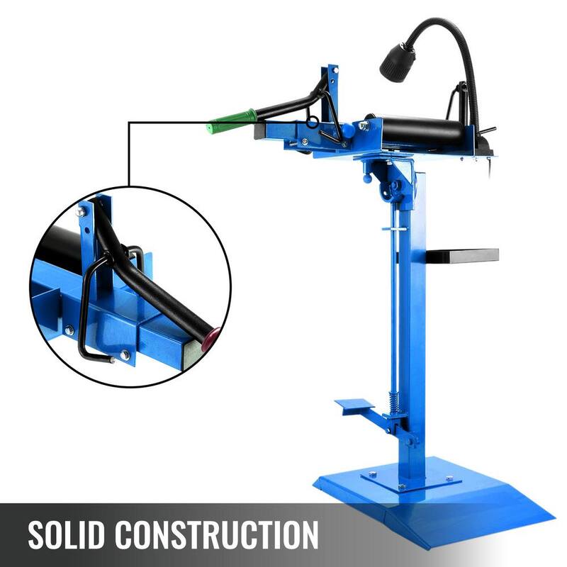 VEVOR Manual Tire Spreader Portable Tire Changer with Stand Adjustable LED Light Tire Spreader Tool for Light Truck and Car - LTCKQJD0000000001V1-0816