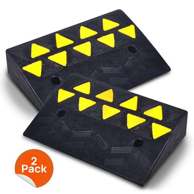 Pyle Car/Truck Curb Ramps Vehicle Curb-Side Bridge Kit (Pair) - PCRBDR44