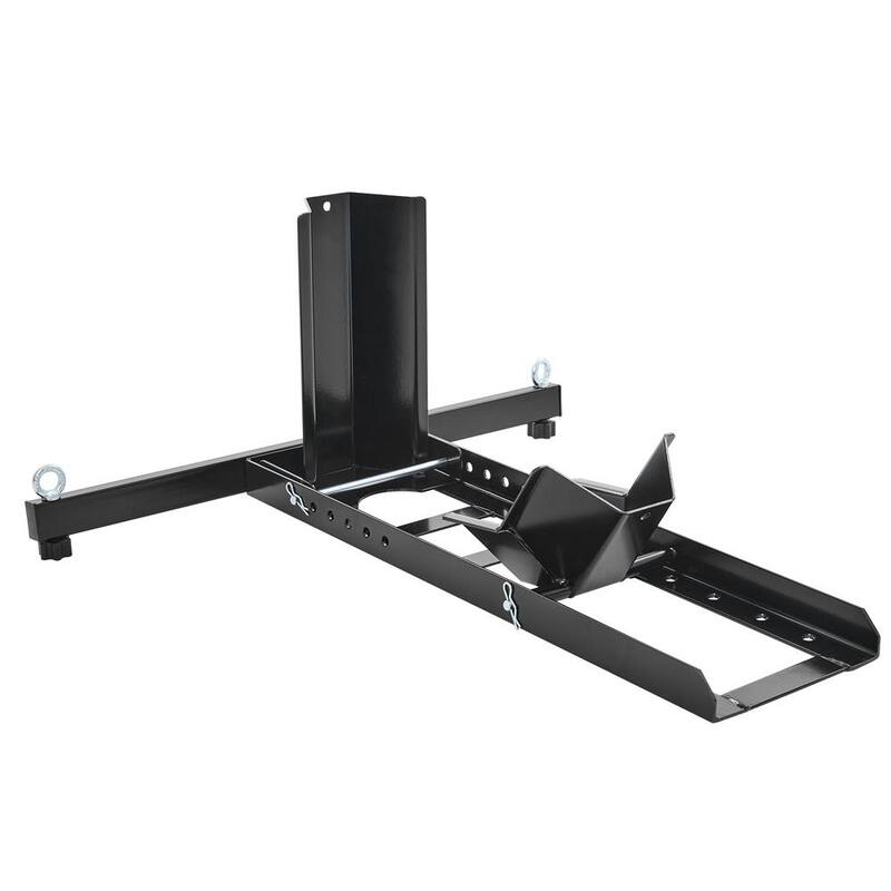 SKYSHALO Motorcycle Wheel Chock Upright, 1,800 lbs. Capacity, Heavy-duty Steel Motorcycle Front Wheel Stand with 6 Adjustable - MTCLDLZSKDHS2OLR1V0-0716