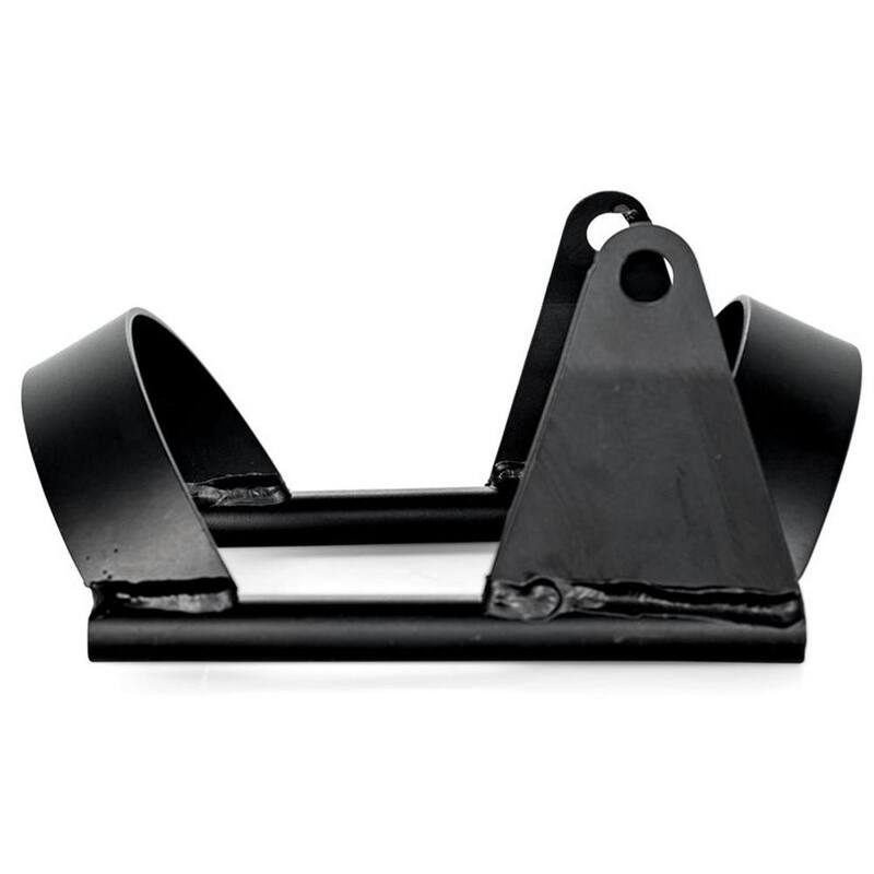 Camco Motorcycle Wheel Chock Mount with Handlebar Straps & Universal Tire Fit - 66100-CAMCO