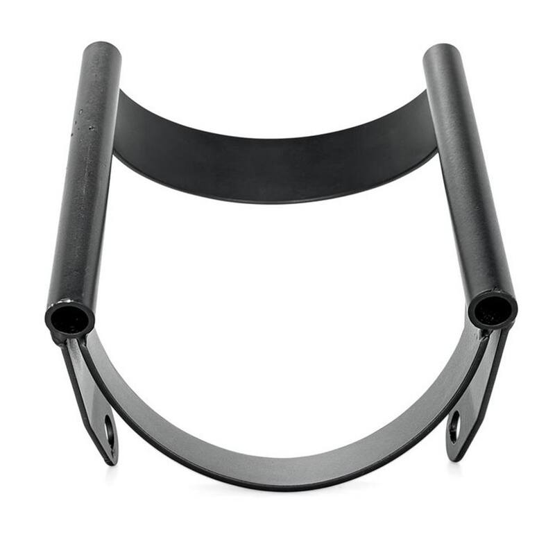 Camco Motorcycle Wheel Chock Mount with Handlebar Straps & Universal Tire Fit - 66100-CAMCO