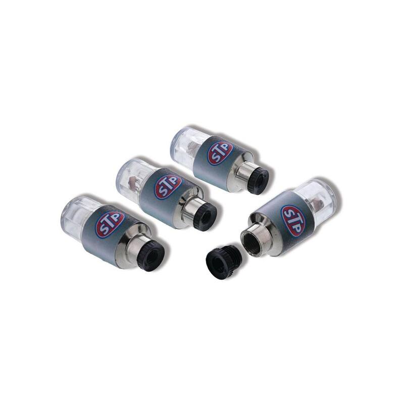 STP Tire Valve Multi-Color LED Lights For Cars, Motorcycles and Bicycles (4-Pack) - SEL1-1007-RGB
