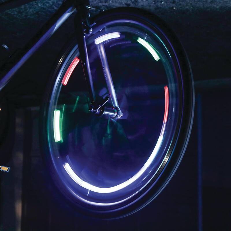 STP Tire Valve Multi-Color LED Lights For Cars, Motorcycles and Bicycles (4-Pack) - SEL1-1007-RGB