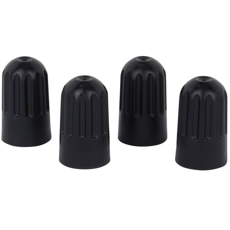 Milton Industries, Inc. Tire Stem Valve Cap, TPMS Valve Caps Black - 4-Pieces - S-TPMSBLK-CAP