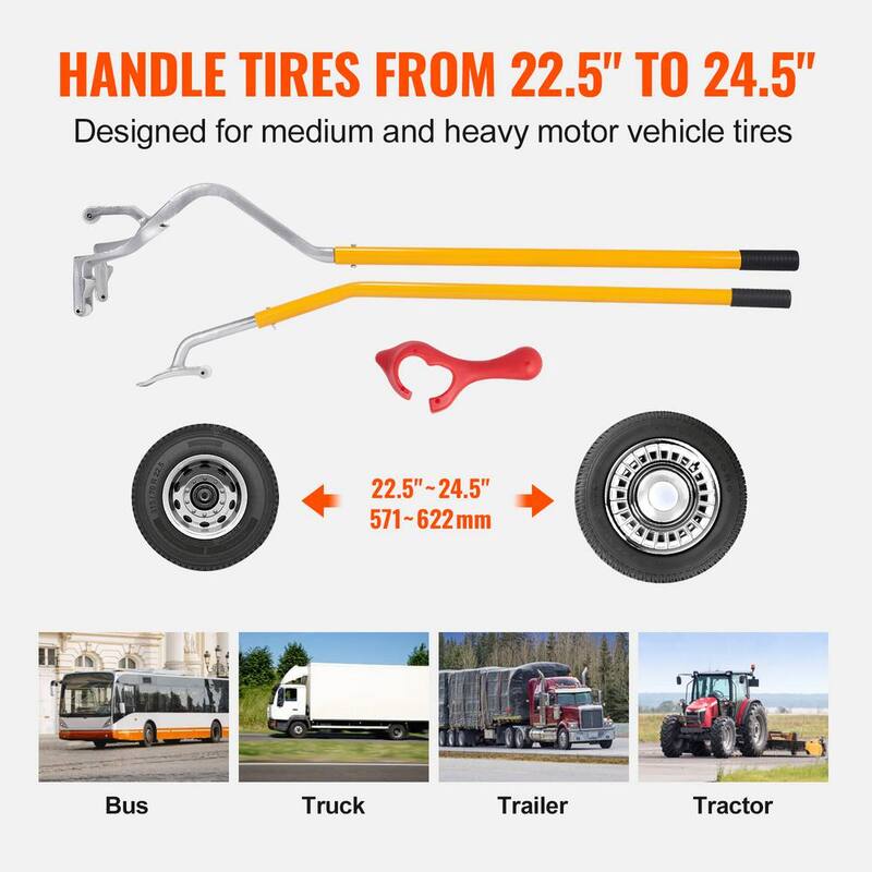 SKYSHALO Truck Tire Changer Mount Demount 22.5 in. -24.5 in. Radial Bias Ply/Tubeless Tire - LTCZJHSPSL7IJPEMDV0-0716
