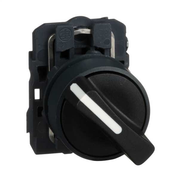 Schneider Electric Interruptor Selectr Swtch sin Iluminación, 22mm, 2 Posiciones, Palanca - XB5AD21