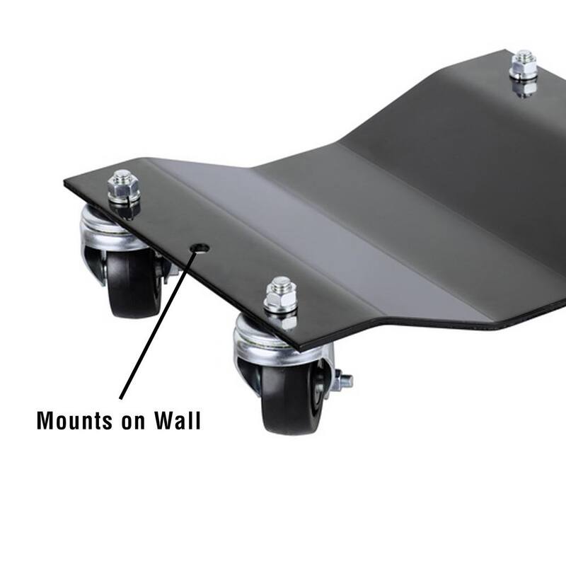 Unbranded Premium Wheel Dollies - Set of 4 Solid Steel Tire Skates with 3 in. Swivel Casters - 1500 lbs. Capacity (Black) - 612222VMH
