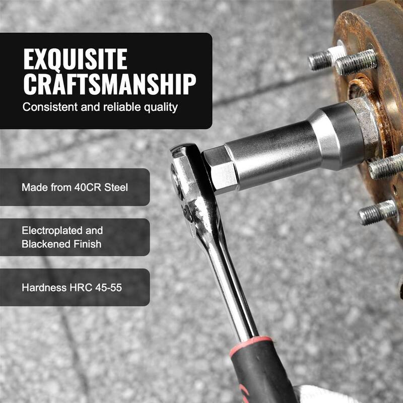 VEVOR 10-Piece Axle Spindle Thread Chaser Set, Metric M20 M22 M24 and UNF 13/16in. 3/4in. Thread Restorer Tool - LWCXTZGYZ10PYAJ0LV0