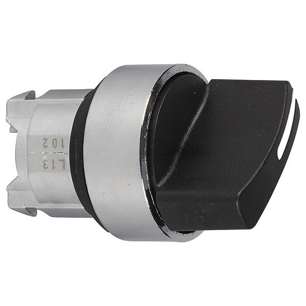 Interruptor de selector de mango corto Schneider Electric, negro, 3 posiciones, 22mm - ZB4BD3TQ