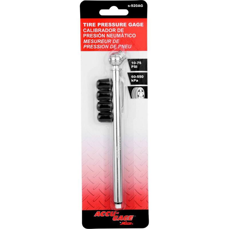 Unbranded Accu-Gage High Pressure 10-75 PSI Tire Pencil Gauge - s-920AG