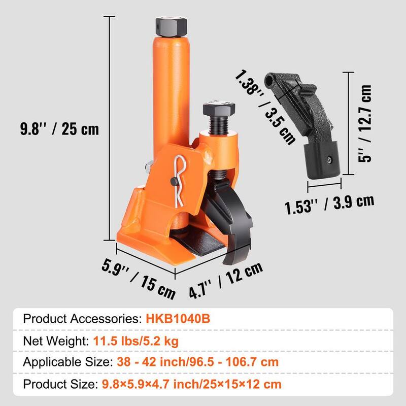 SKYSHALO Manual Tire Bead Breaker, 38 in. -42 in. Tires Changer Tool with Rubber Pad, Protect Aluminum Alloy Hubs, Easy-Operated - JQSTQPSJLHJLGPSH8V0-0716