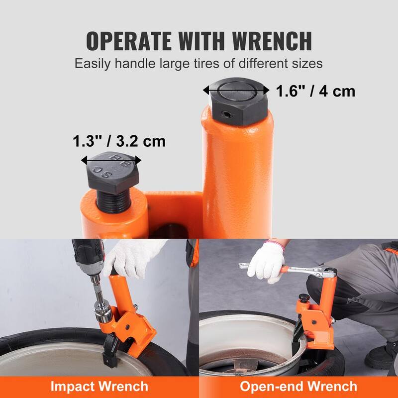 SKYSHALO Manual Tire Bead Breaker, 38 in. -42 in. Tires Changer Tool with Rubber Pad, Protect Aluminum Alloy Hubs, Easy-Operated - JQSTQPSJLHJLGPSH8V0-0716