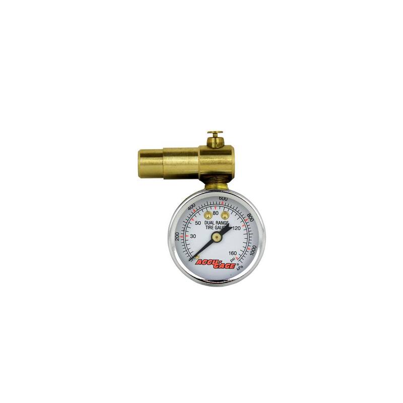 Accu-Gage Bike Tire Pressure Gauge Presta Valve with Bleeder Valve 60 PSI - PR60BX