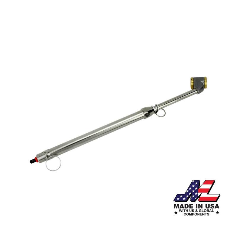 Milton Industries, Inc. 80 kPa to 1100 kPa/0.8 Bar to 11 Bar Calibratable Tire Pressure Service Gauge Large Bore Dual Chuck - s-982CKB