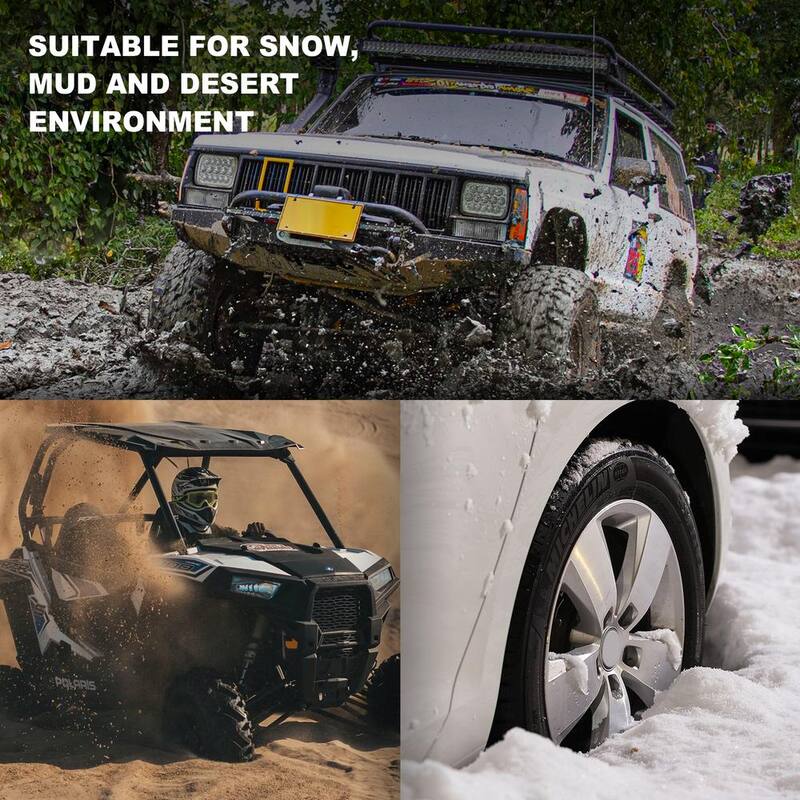 Big Red 27 in. Off-Road Traction Boards, Recovery Tracks, and Traction Mat Set: Ideal for Snow, Mud and Sand Rescue, Red - ATW2912R