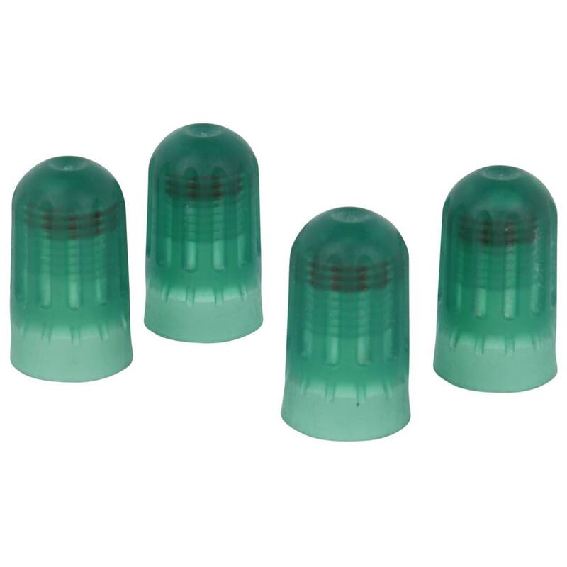 Milton Industries, Inc. Tire Stem Valve Cap, N2 TPMS Valve Caps Green - 4-Pieces - S-TPMSGRN-CAP