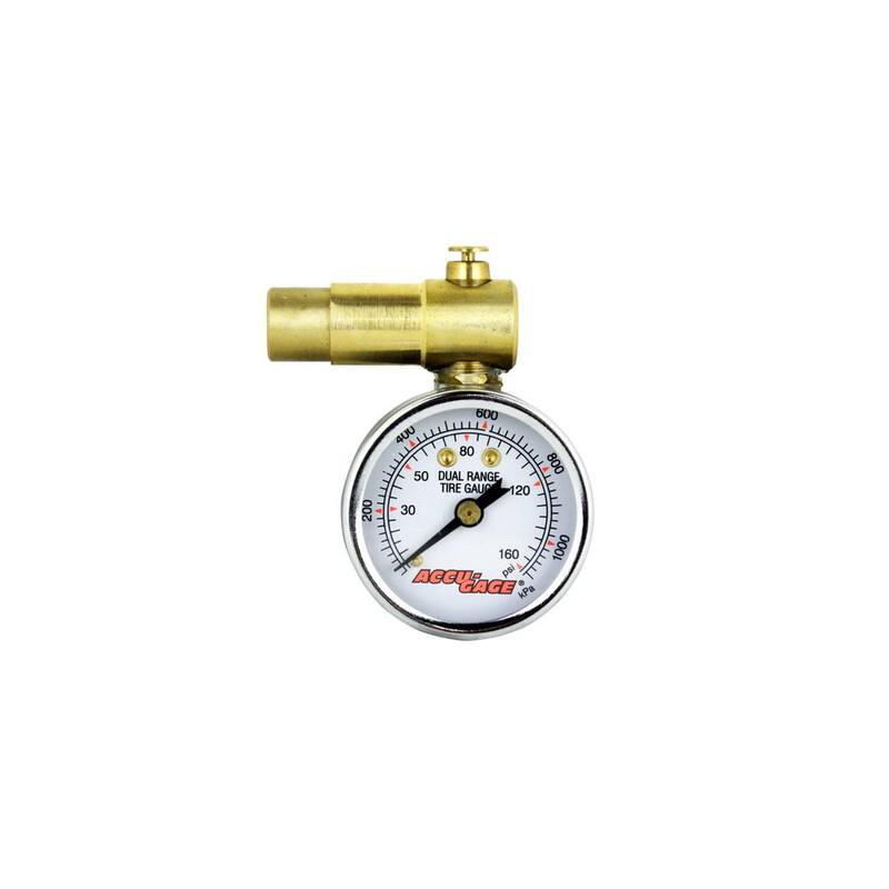 Accu-Gage Bike Tire Pressure Gauge Schrader Valve with Bleeder Valve 160 PSI - MG160BX