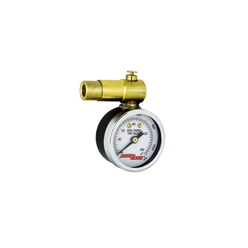 Accu-Gage Bike Tire Pressure Gauge Schrader Valve with Bleeder Valve 160 PSI - MG160BX