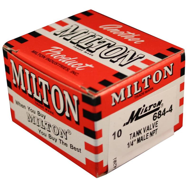 Milton Industries, Inc. 1/4 in. NPT Tank Valve (10-Pieces) - 684-4