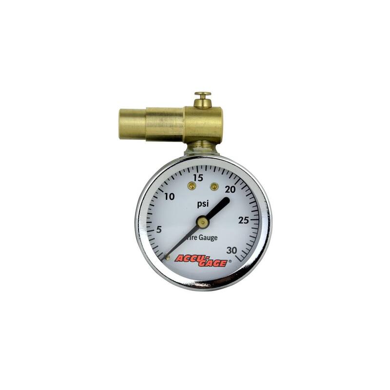 Accu-Gage Bike Tire Pressure Gauge Presta Valve with Bleeder Valve 30 PSI - PR30BX