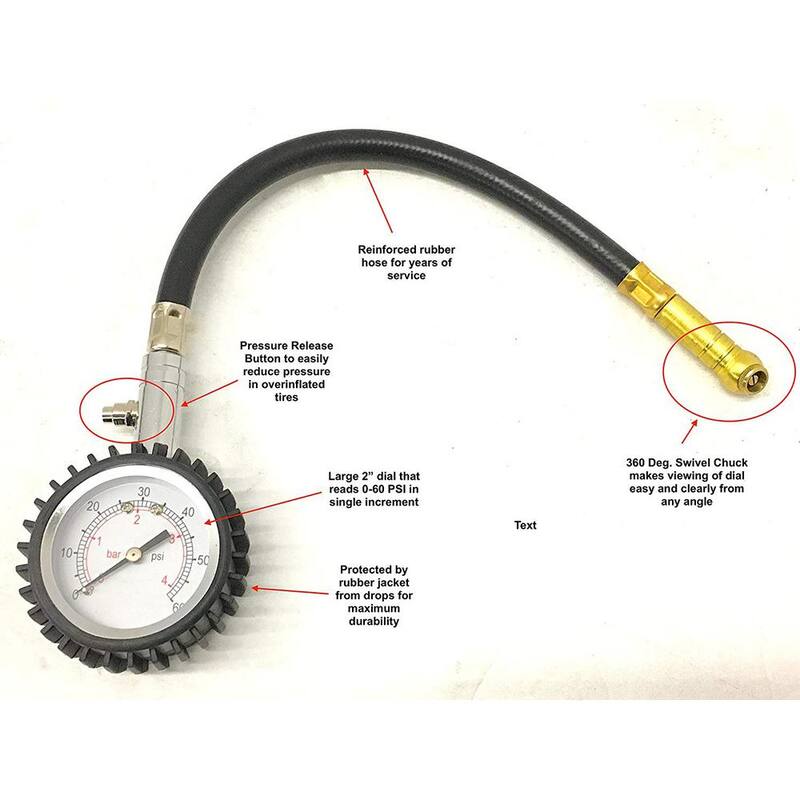 MaxxHaul 60 PSI Pressure Gauge - 80759