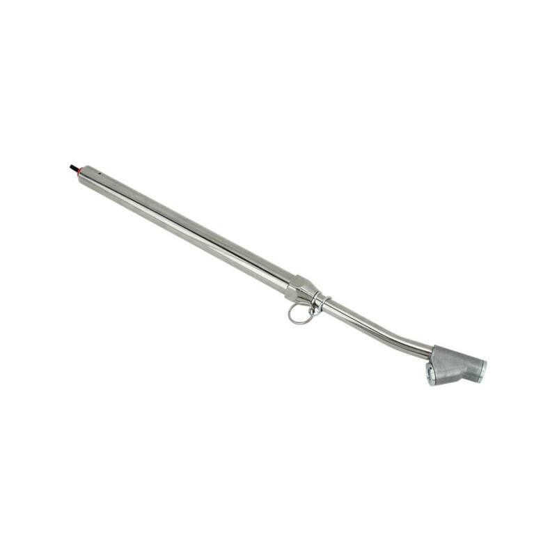 Milton Industries, Inc. 80 kPa-1100 kPa/0.8 Bar-11 Bar Calibratable Tire Pressure Service Gauge with Bent Extended Dual Head Straight Foot Chuck - s-986CBNTKB