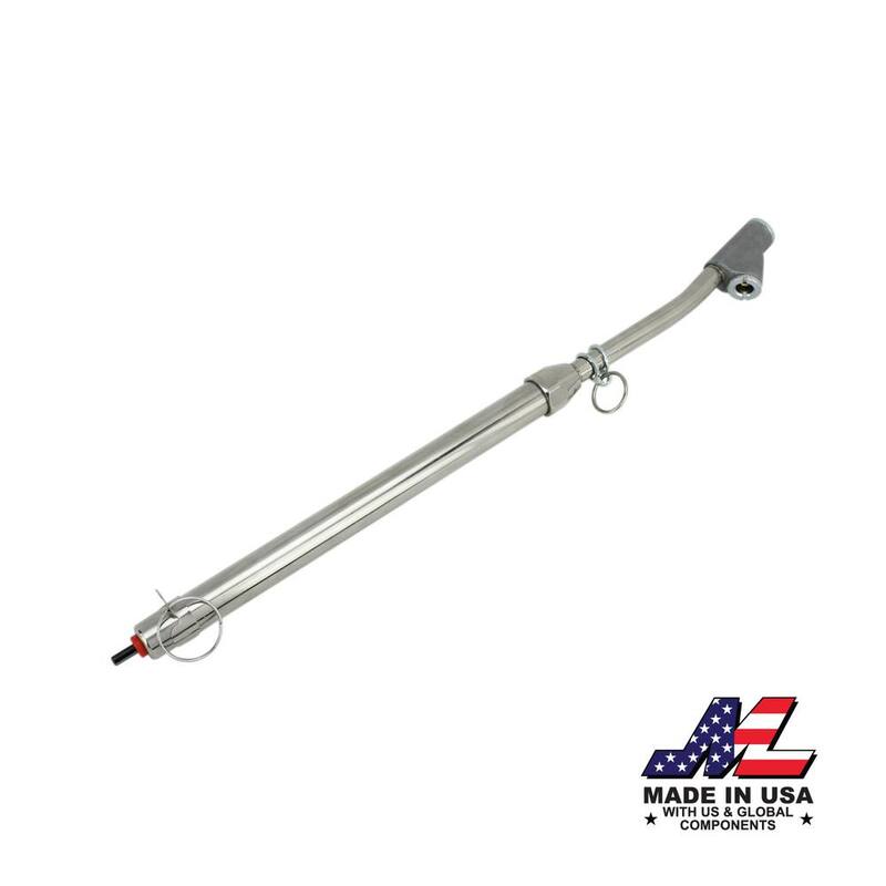 Milton Industries, Inc. 80 kPa-1100 kPa/0.8 Bar-11 Bar Calibratable Tire Pressure Service Gauge with Bent Extended Dual Head Straight Foot Chuck - s-986CBNTKB